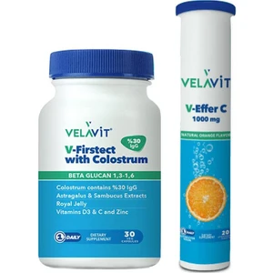 V-Firstect With Colostrum 30 Kapsül V-Effer C Set