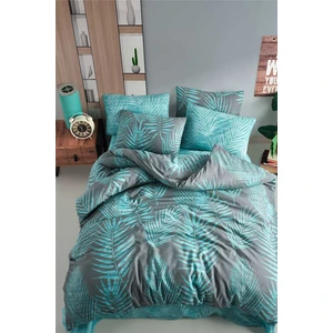 İyi Geceler İstanbul Cotton Life Çift Kişilik Nevresim Takımı - Palm Mint