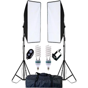 Stüdyo Çekimleri İçin Softbox Sürekli Işık Seti 50 x 70 cm