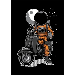 Zobar Markt Astronot Temalı Motor Araç Motor Sticker, 12 cm