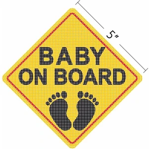 Zobar Markt Baby On Board Araç Motor Sticker, 18 x 10 cm