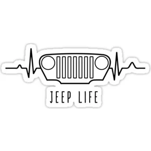 Zobar Markt Kalp Atışı Off Road Araç Sticker, 10 cm