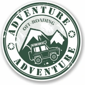 Zobar Markt Adventure Off Road Araç Sticker, 20 cm