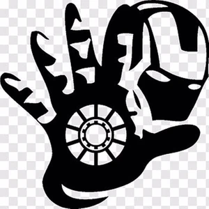 Zobar Markt Iron Man Araç Sticker, 12 cm