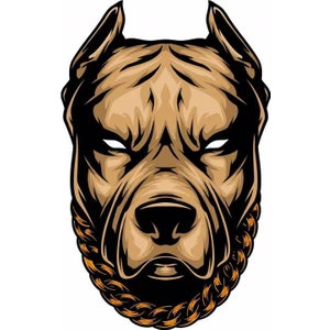 Zobar Markt Pitbull Araç Motor ve Kask Sticker, 12 cm