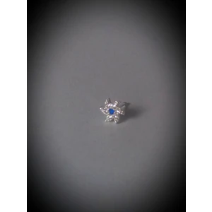 Begonia Accessories 925 Ayar Gümüş lacivert zirkon taşlı dönence Hızma