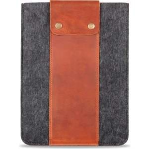 Hakiki Deri ve Keçeli Tablet Kılıfı Ipad Pro 11''  Camel/siyah