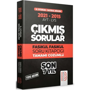 Benim Hocam Yayınları  YKS 2. Oturum Sayısal Bölüm Son 7 Yıl 2015 2021 Tıpkı Basım Fasikül Fasikül Çıkmış Sorular