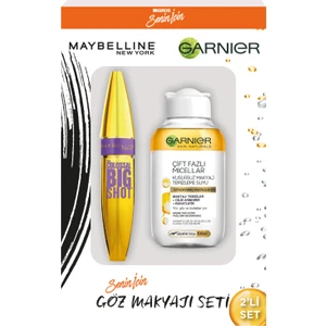 Maybelline Bigshot Maskara + Garnier Mini Micellar Oil 100ML