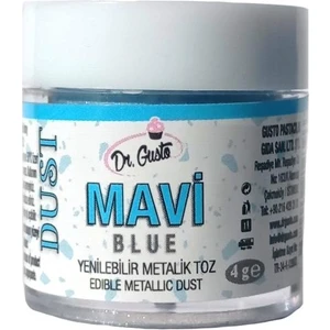 Dr. Gusto  Gıda Boyası Metalik Toz Mavi 4 gr