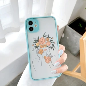 Iphone 11 Uyumlu Çiçek Açan Kadın Desenli Baskı Kılıf
