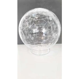 Ada Avize Osmanlı Avize Camı Şeffaf Çatlak Desenli (Ağız Capı 8 Cm-Capı 15 Cm)