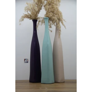 By Damla Collection Seramik Ince Vazo Üçlü Set