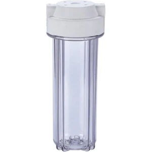 Su Arıtma 10 Inc Şeffaf Filtre Kabı 1/4" Bağlantı Nsf Sertifikalı