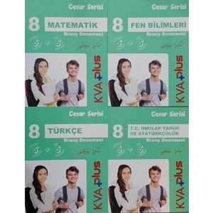 Koray Varol Akademi 8.Sınıf LGS 4'lü Cesur Serisi Deneme Seti - Zor Seviye