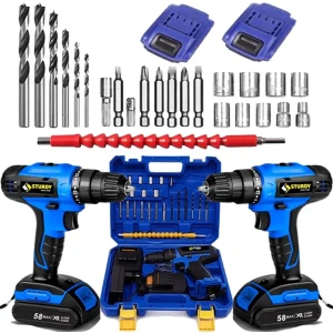 Japon Tools 58V 8AH Kn Metal Şanzıman Şarjlı Çift Akülü Vidalama 27PRÇ Uç Setli
