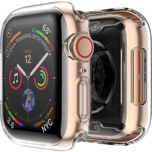 Watch 7 Serisi 45MM Silikon Şeffaf Kılıf Ekran Koruyucu