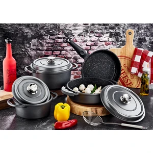 Palladium Plus Grey 7 Parça Tencere Seti