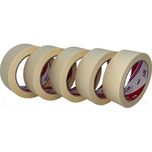 Oto Maskeleme Bantı Kağıt 5 Adet . Ölçü: 36MM x 35METRE 80 Derece Maskeleme Bandı