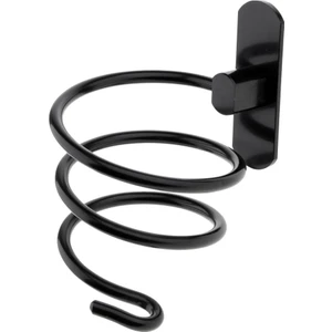 Duvar Saç Kurutma Makinesi Tutucu Raf Kuaför Salonu Styling Depolama Banyo Seti Siyah (Yurt Dışından)