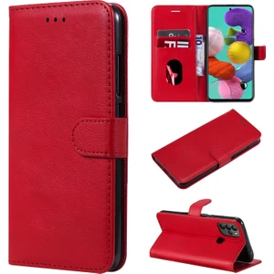 Fitcase General Mobile Gm 21 Pro Kılıf Elite Kapaklı Cüzdanlı - Kırmızı