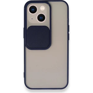 Fitcase iPhone 13 Kılıf Palm Kamera Koruma Kapaklı Silikon - Lacivert