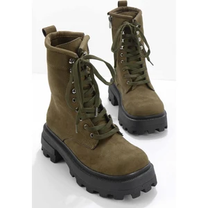 Haki Süet  Kadın Bot & Bootie K02936050002