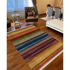 Nar Store Home Decoser 4014 Renkli Yıkanabilir Pamuk Tabanlı Kilim