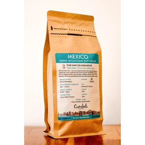 Mexıco Sıerra Mountaıns Swp Decaf Nitelikli Kahve Çekirdeği Kafeinsiz Filtre Kahve Çekirdeği 250 gr