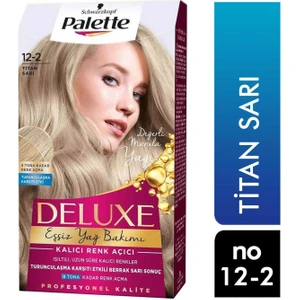 Palette Deluxe Eşsiz Yağ Bakımı Saç Boyası Titan Sarı 12-2 6281031271193  Saç Boyas