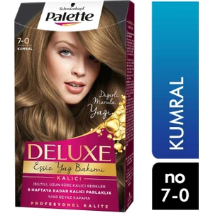 Palette Deluxe Eşsiz Yağ Bakımı Saç Boyası Kumral 7-0 6281031271940  Saç Boyası