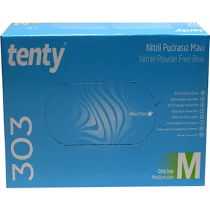 Pudrasız Nitril Eldiven Mavi / 100 Adet Medium