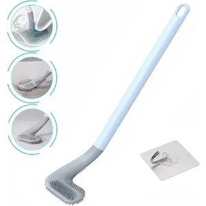Golf Tasarımlı Silikon Wc Klozet Mutfak Temizlik Fırçası + Kanca