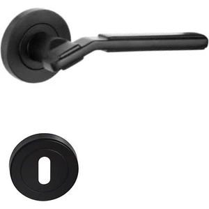 Azra Model Oda Rozetli Siyah Kapı Kolu - 200-91RO-02