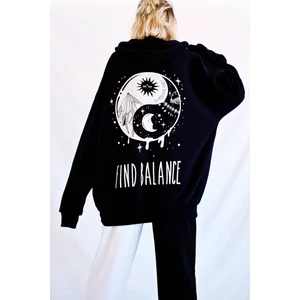 Ying-Yang Kapüşonlu Sweatshirt