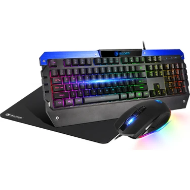 Sades SA-D10 Battle Ram Rgb Klavye + Mouse + Mouse Pad