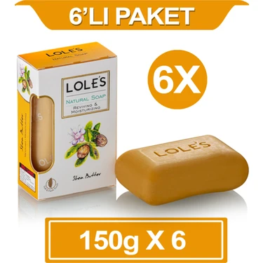 Lole's Lüks Bitkisel Shea Yağı Sabunu 6X150