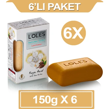 Lole's Lüks Bitkisel Kojik Asit Sabunu 6X150