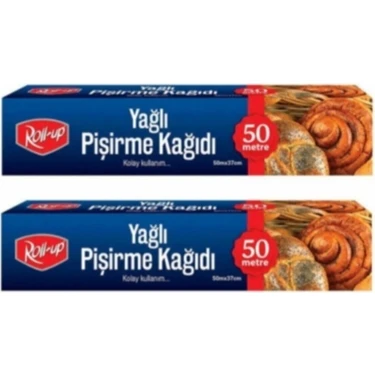 Roll-Up Yağlı Pişirme Kağıdı 37CMX50MT (2