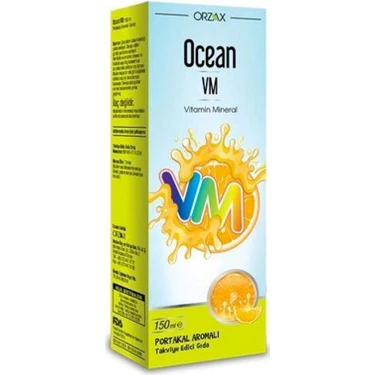 Orzax Ocean Vm Vitamin Mineral Portakal Aromalı Şurup 150 ml Fiyatı