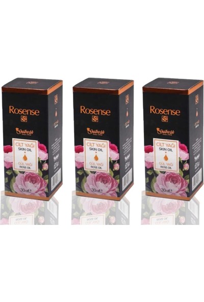 Rosense Yeni Cilt Bakım Yağı (Gül Yağı) 30 ml x 3 Adet