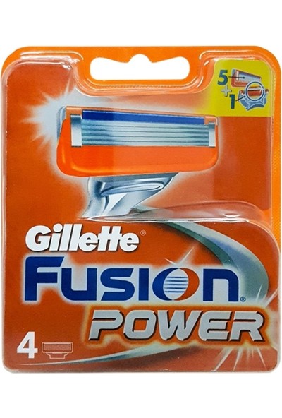 Gillette Fusion Power Yedek Tıraş Bıçağı 4'lü 7702018877591 Tıraş Bıçağı