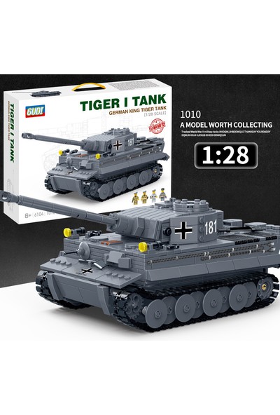 Dake 1010 Tank Modeli Montaj Oyuncak - Gri (Yurt Dışından)