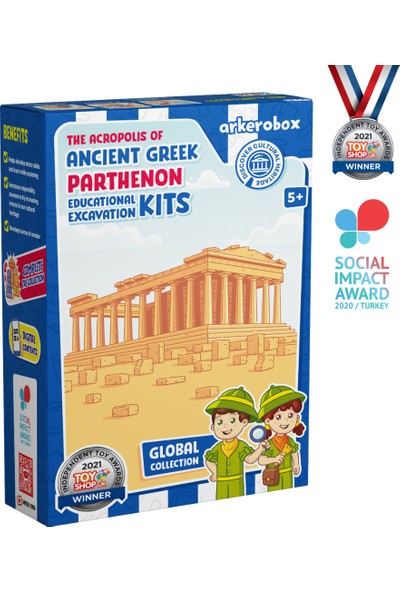 arkerobox Antik Yunan | Parthenon Eğitici Kazı Seti | Global Koleksiyon