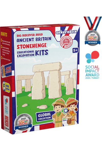 arkerobox Antik Britanya | Stonehenge Eğitici Kazı Seti | Global Koleksiyon