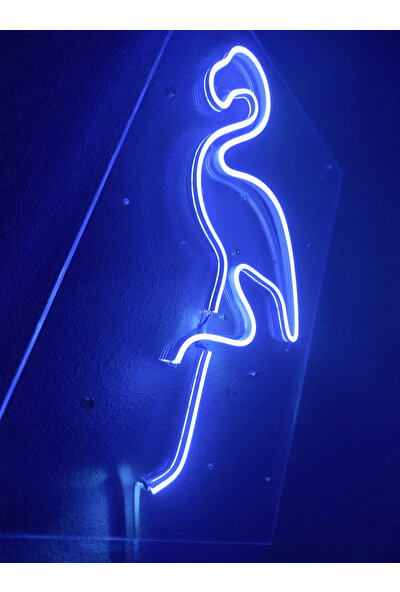 Dekoraven Flamingo Neon Şekiller Işaret Neon LED Dekoratif Duvar Aydınlatması Neon Duvar Yazısı