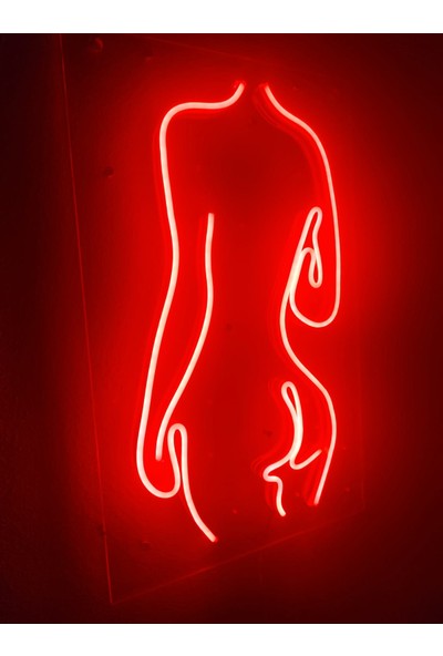 Dekoraven Woman Neon Şekiller Işaret Neon LED Dekoratif Duvar Aydınlatması Neon Duvar Yazısı