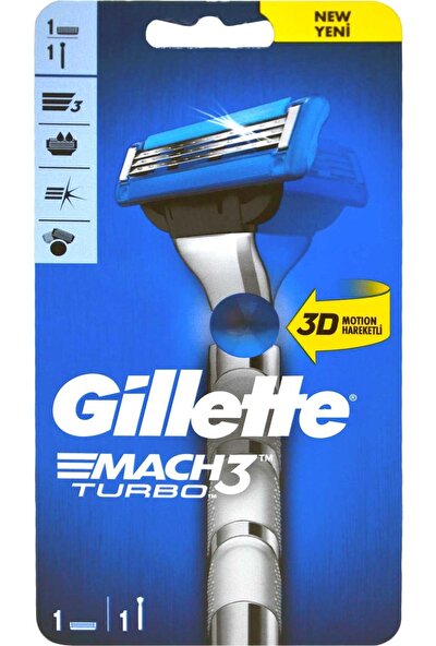 Gillette Gillette Mach3 Turbo 3D 1up Tıraş Makinesi 7702018514281 Tıraş Makinesi