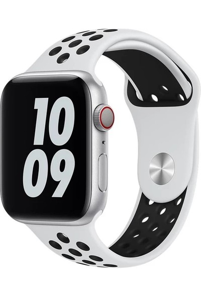 Mi7a Seri 7 6 5 4 3 2 Se 42MM / 44MM / 45MM Delikli Spor Silikon Kordon