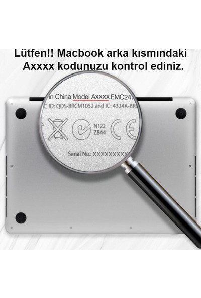 Kızılkaya Apple Macbook Pro 2021 A2442 14 Inç M1 Pro / M1 Max Işlemci Sert Kapak Koruma Kılıf Hardcase Parlak - Parlak Şeffaf